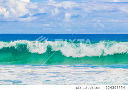 Strong waves Praia Lopes Mendes beach Ilha Grande island Brazil. 124392354