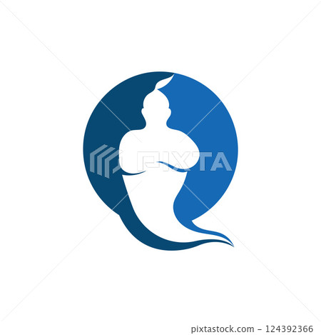 blue genie icon blue genie icon 124392366