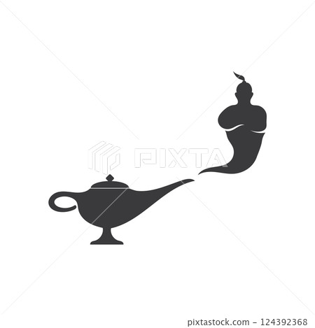 blue genie icon blue genie icon 124392368