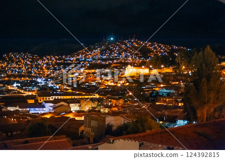 the center of Cusco, Peru - september 2, 2024 the center of Cusco, Peru - september 2, 2024 124392815