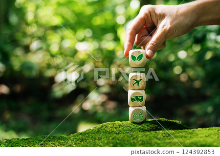 Green transportation modes and technologies, reflecting the growing interest in sustainable and eco-friendly mobility solutions. 124392853