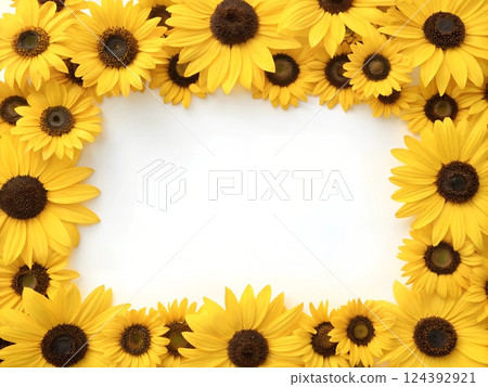 background with sunflowers background with sunflowers 124392921