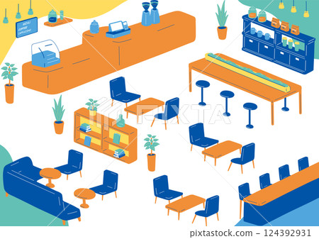 Cafe scenery 124392931