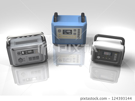Portable power source (3DCG image) 124393144
