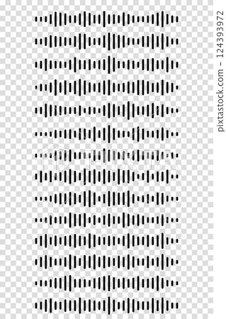Audio wave icon sound song podcast set or voice message on transparent isolated background. Voice message. Vector illustration 124393972