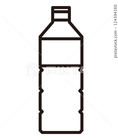 一個簡單的塑料瓶的插圖 一個簡單的塑料瓶的插圖 124394160