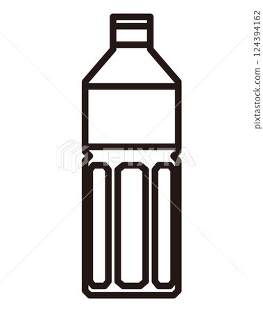 Illustration of a simple plastic bottle 124394162