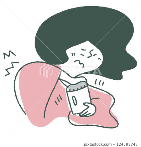 老年婦女無法打開瓶蓋 124395745