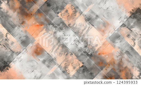 A blend of peach fuzz, gray, and white textures creates a unique, modern background for contemporary designs. 124395933