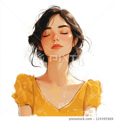 Elegant smiling woman 124395989