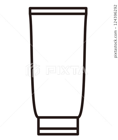 Illustration of a simple tube-shaped container 124396292
