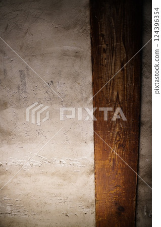 Old white wall Old white wall 124396354