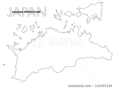 香川縣空白地圖 124397184