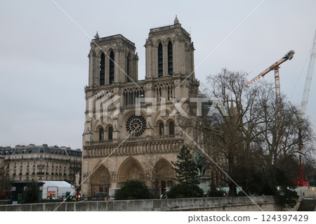 Notre Dame Cathedral recovers from fire Notre Dame Cathedral recovers from fire 124397429