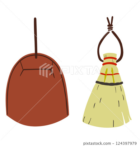 Dustpan and hand broom (ro) 124397979