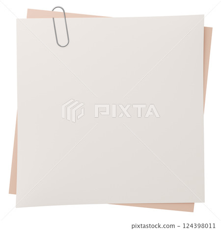 3D background material_paper and clips 124398011