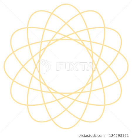 黃色圓形重疊框架 黃色圓形重疊框架 124398551