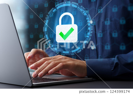 安全的資料保護和網路安全體系。 VPN 連線和零信任安全 124399174