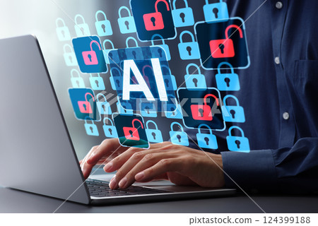 AI-based automated security vulnerability scanning. Artificial intelligence-driven network monitoring and data protection. AI-based automated security vulnerability scanning. Artificial intelligence-driven network monitoring and data protection. 124399188