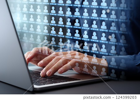 Customer database and information management system CMS. Client data collection and list access. Office data Customer database and information management system CMS. Client data collection and list access. Office data 124399203