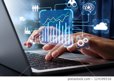 Business intelligence and data-driven management strategy. 124399316