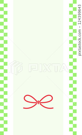 Mizuhiki 垂直背景插圖的向量插圖 Mizuhiki 垂直背景插圖的向量插圖 124399643