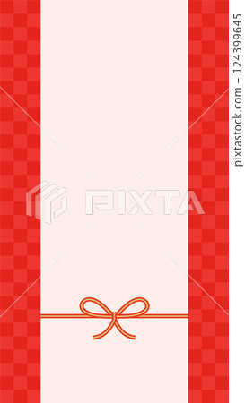 Mizuhiki 垂直背景插圖的向量插圖 Mizuhiki 垂直背景插圖的向量插圖 124399645