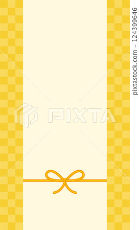 Vector illustration of Mizuhiki Vertical background illustration 124399646