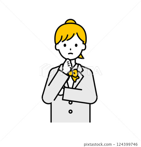 Upper body pose_simple female student 10 Upper body pose_simple female student 10 124399746