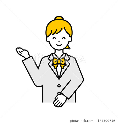 Upper body pose_simple female student 20 Upper body pose_simple female student 20 124399756