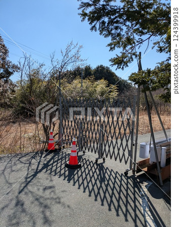 The area around the Fukushima Daiichi Nuclear Power Plant of Tokyo Electric Power Company after the accident 124399918