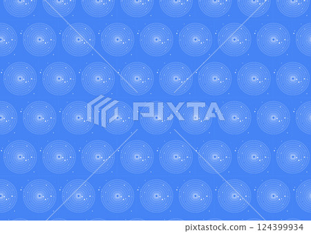 Design paper with a Japanese-style pattern of snow and umbrellas 124399934