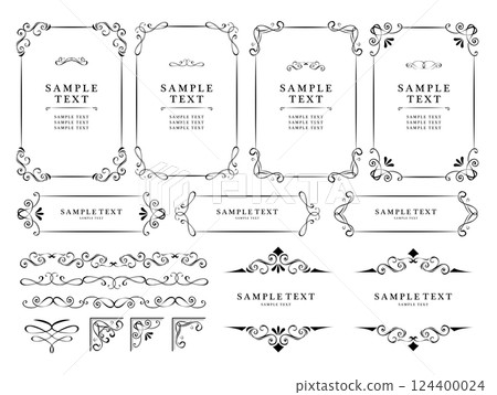 Antique vintage frame decorative frame Antique vintage frame decorative frame 124400024