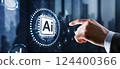 AI Artificial Intelligence concept. Technology learning 124400366