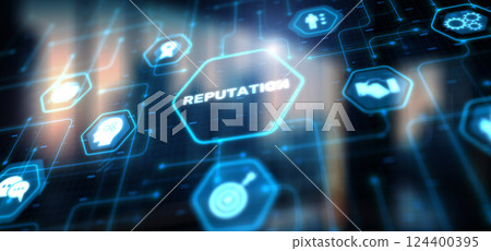 Reputation Customer relationship business concept. Management Branding 124400395
