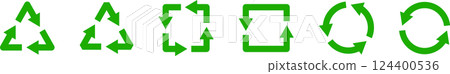 Recycle cycle arrow icon mark 2 124400536