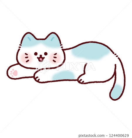 一隻毛茸茸的貓心情愉快 一隻毛茸茸的貓心情愉快 124400629