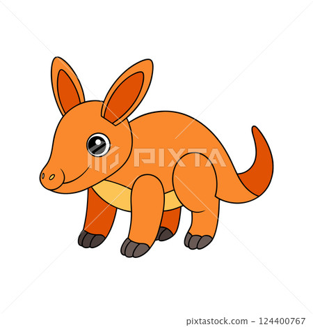 Illustration of Cartoon Animal Clipart Design Illustration of Cartoon Animal Clipart Design 124400767