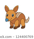 Illustration of Cartoon Animal Clipart Design 124400769