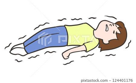 患有強直痙攣的婦女 124401176