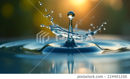 Refreshing Water in Glass with Natural Sunlight Refreshing Water in Glass with Natural Sunlight 124401288