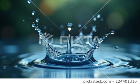 Refreshing Water in Glass with Natural Sunlight Refreshing Water in Glass with Natural Sunlight 124401310