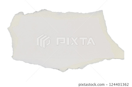 white paper ripped torn isolated on white background 124401362