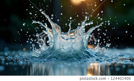 Water Splash Macro Photography Effect Water Splash Macro Photography Effect 124401400