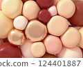 Abstract background with pink soft balls 124401887