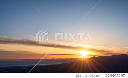 從靜岡縣裾野市三國嶺眺望的景色 124402297