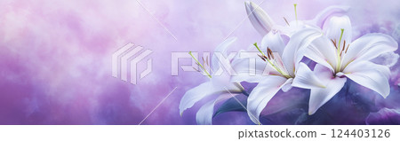 Fantastic bouquet of white lilies Fantastic bouquet of white lilies 124403126