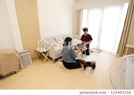 Playing Foosball Game Playing Foosball Game 124403238