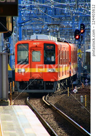 Veteran commuter train "8000 series" 8577F to be exhibited at the Railway Museum in the railway town of Omiya 124403612