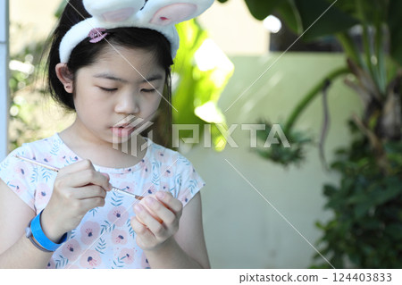 Easter in Asian Easter in Asian 124403833